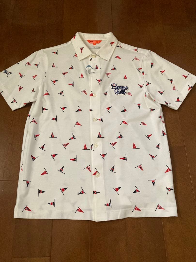 美品 BEAMS GOLF ビームス ゴルフ　半袖シャツ　Ｍ (ゴルフウェア)