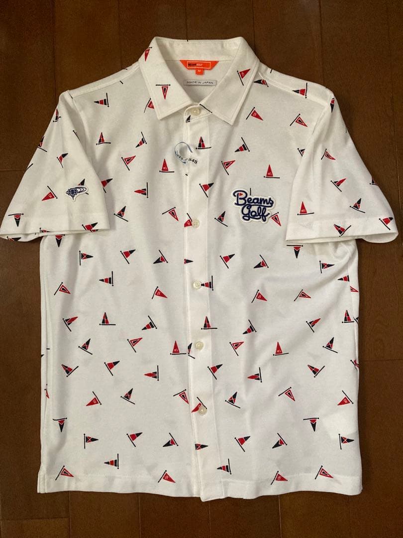 美品 BEAMS GOLF ビームス ゴルフ　半袖シャツ　Ｍ (ゴルフウェア)