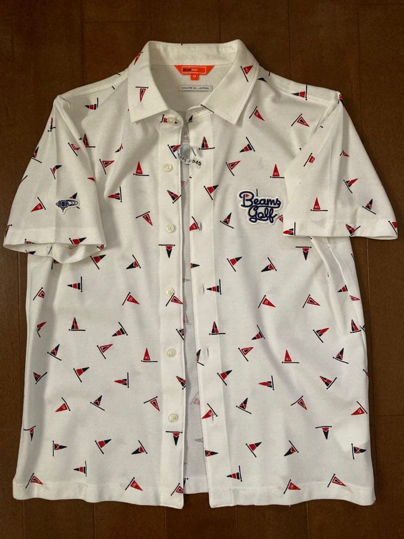 美品 BEAMS GOLF ビームス ゴルフ　半袖シャツ　Ｍ (ゴルフウェア)