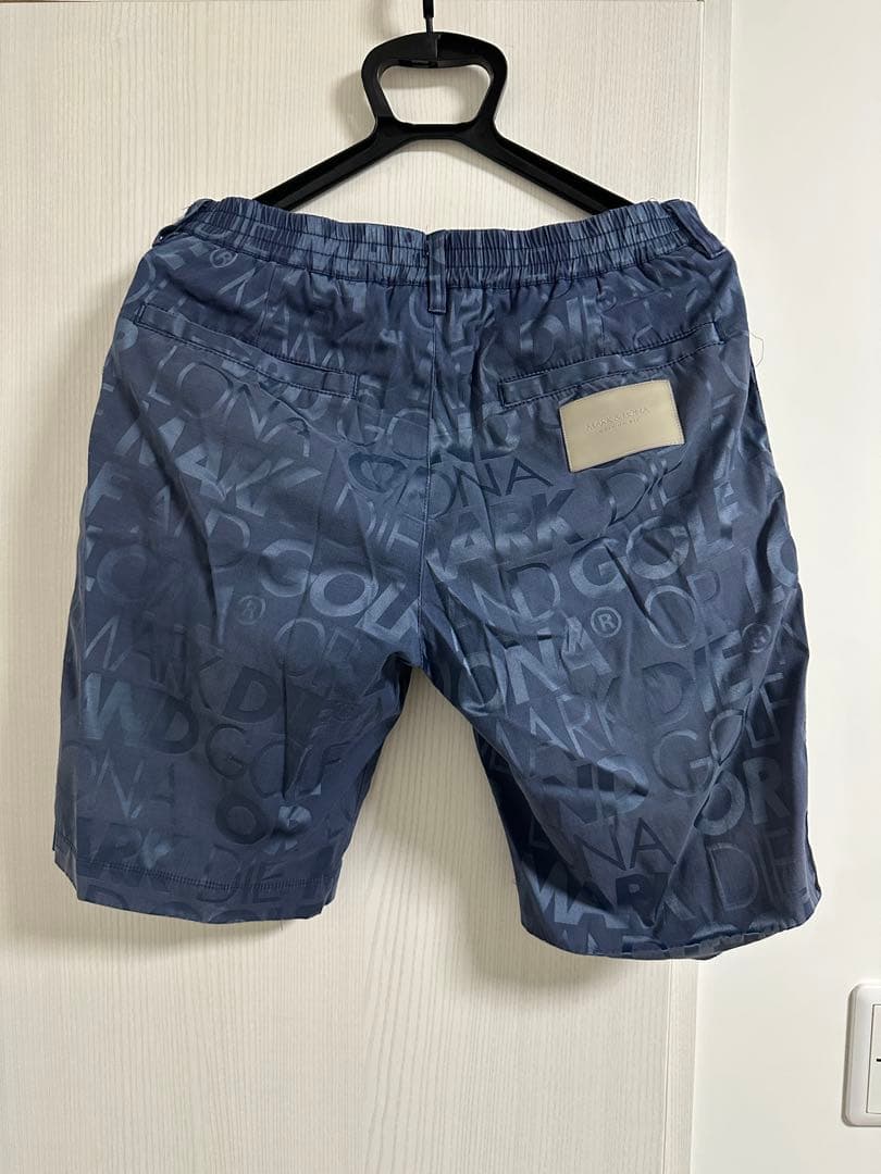 【良品】MARK & LONA ネイビー ロゴパンツ