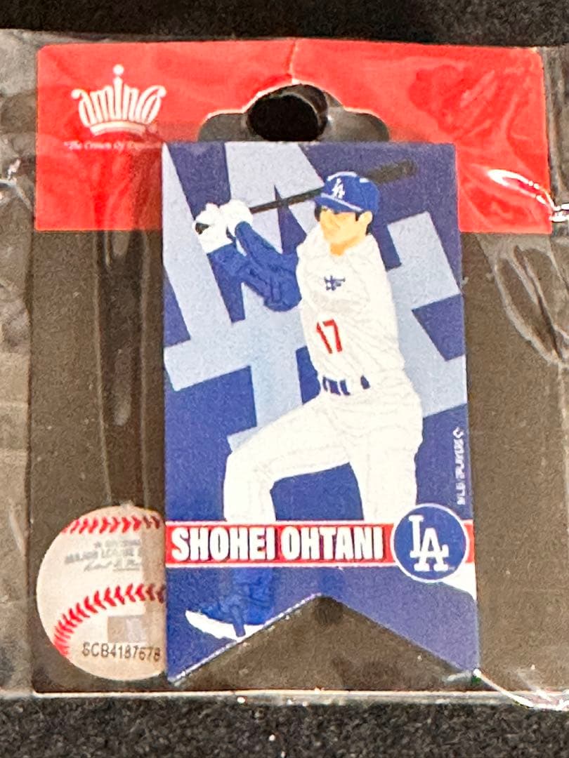 大谷翔平LAドジャースMLBファンワッペンとピンセット