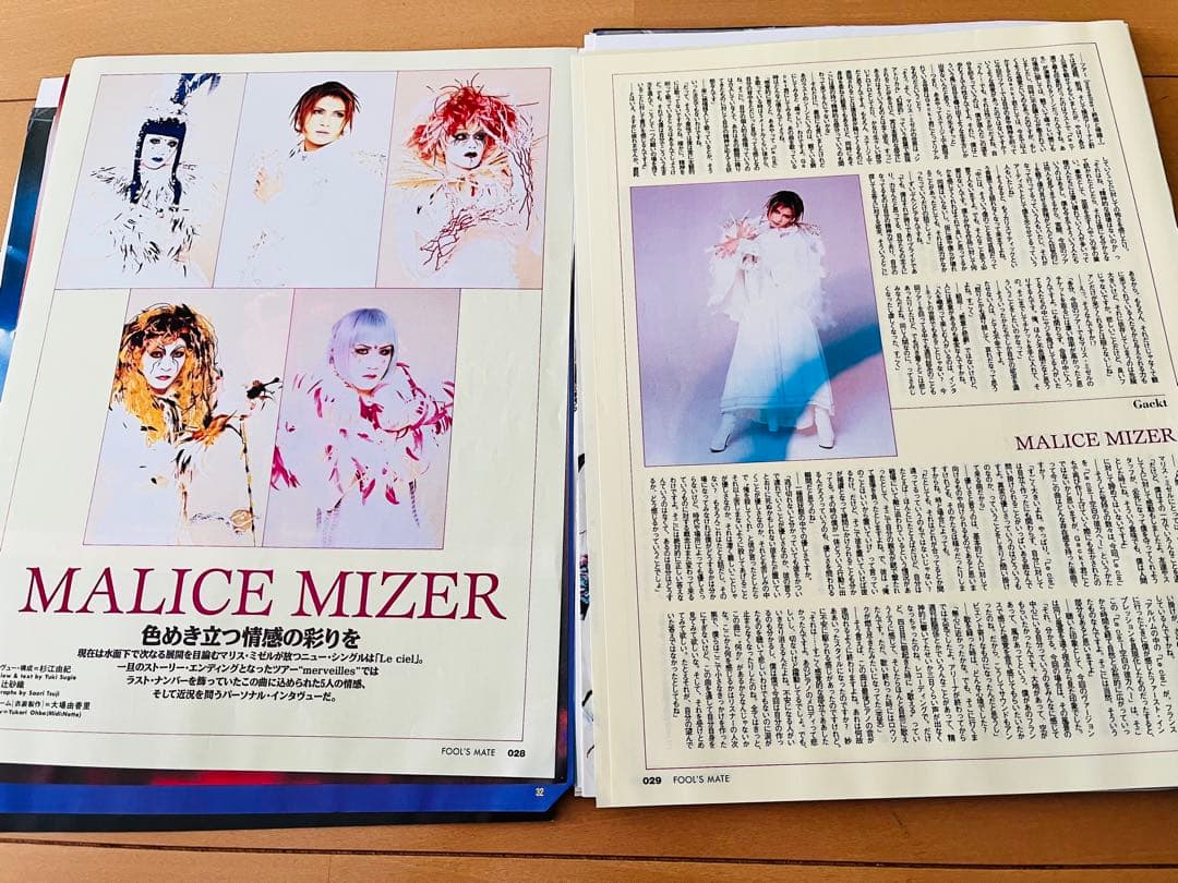MALICE MIZER 切り抜きセット　おまけ付き