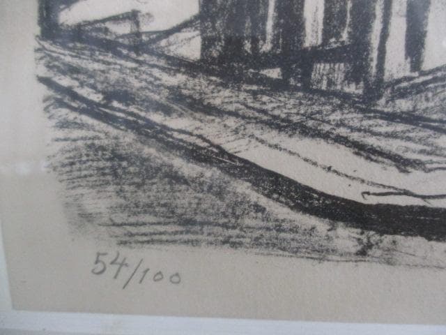 荻須高徳　版画　額装　S27-3