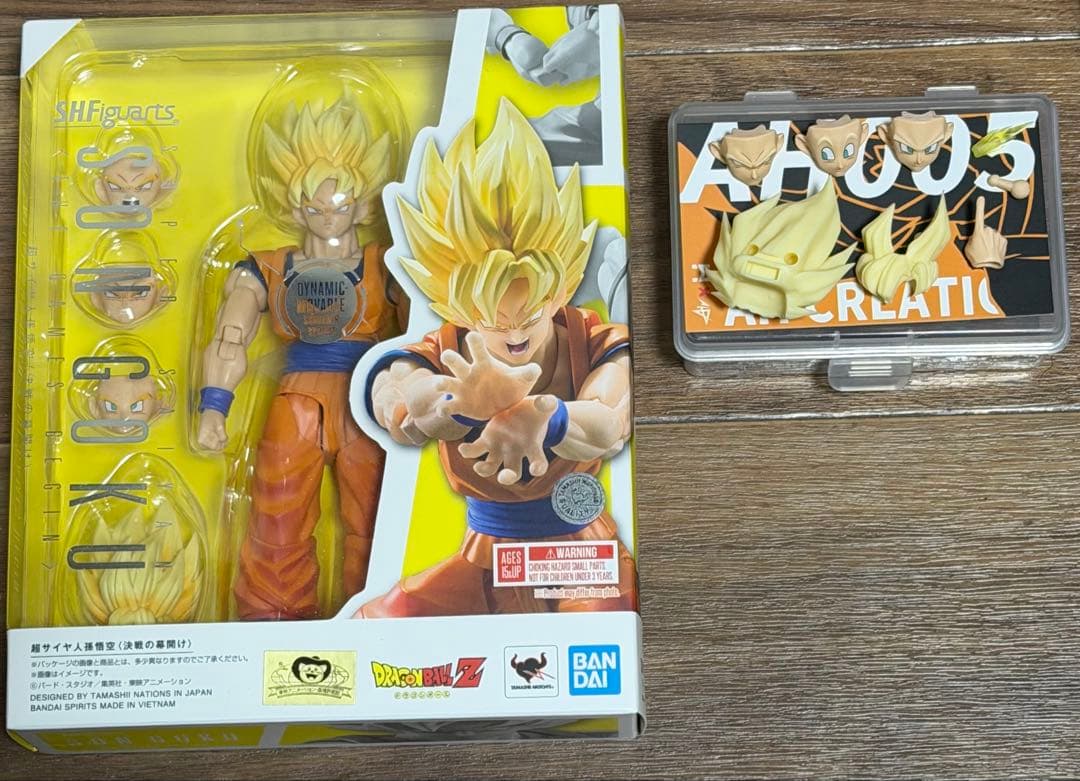 S.H.Figuarts スーパーサイヤ人孫悟空￼+カスタムヘッドパーツセット