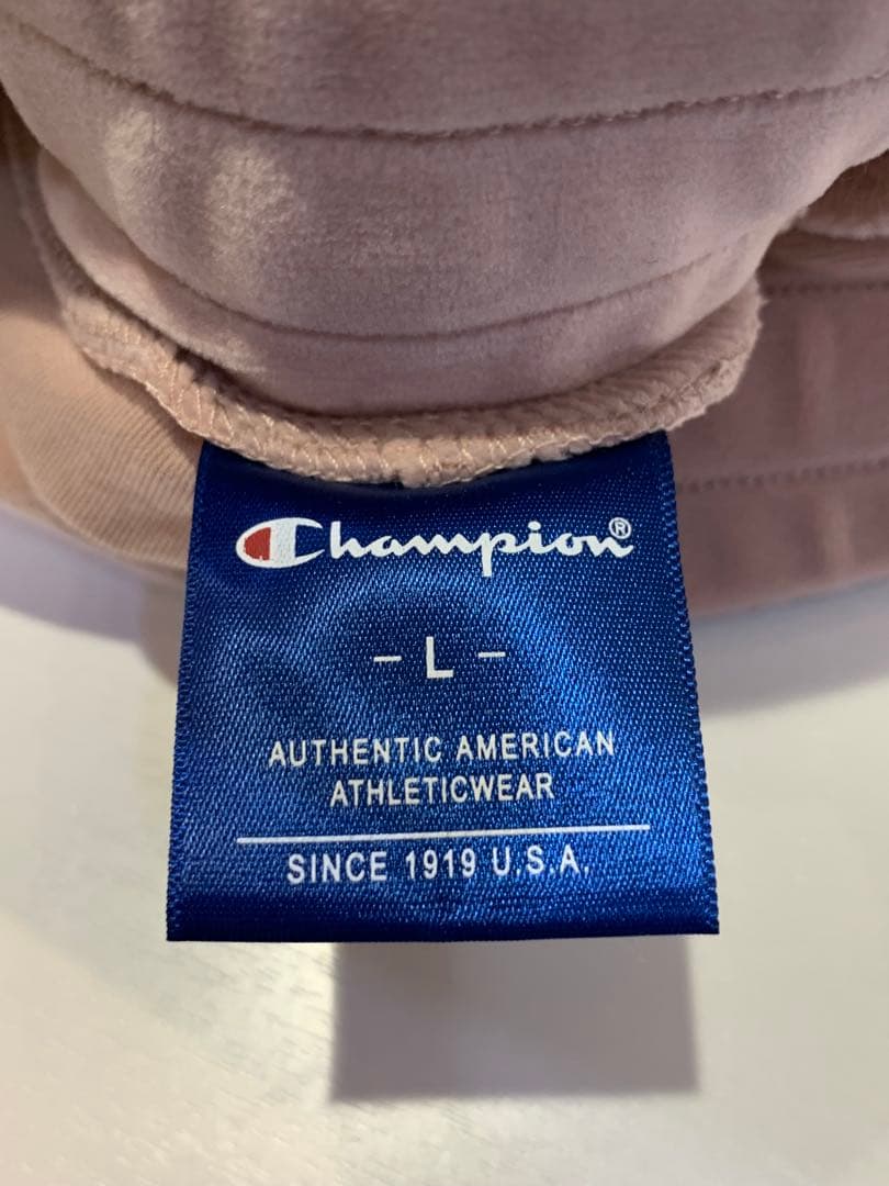未使用タグ付 champion チャンピオン ベロア ジャージ セットアップ L