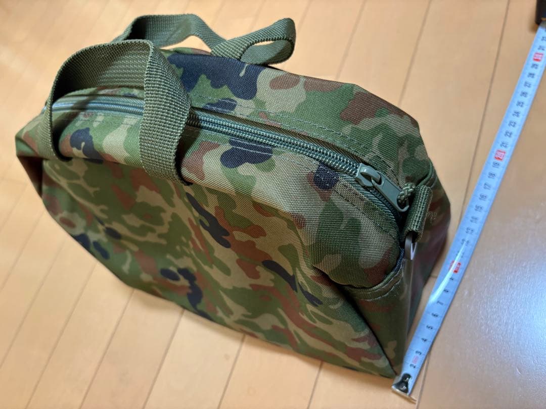 【ほぼ未使用】極上 陸自迷彩 バッグ2点セット 大型ボストン＆ショルダーポーチ