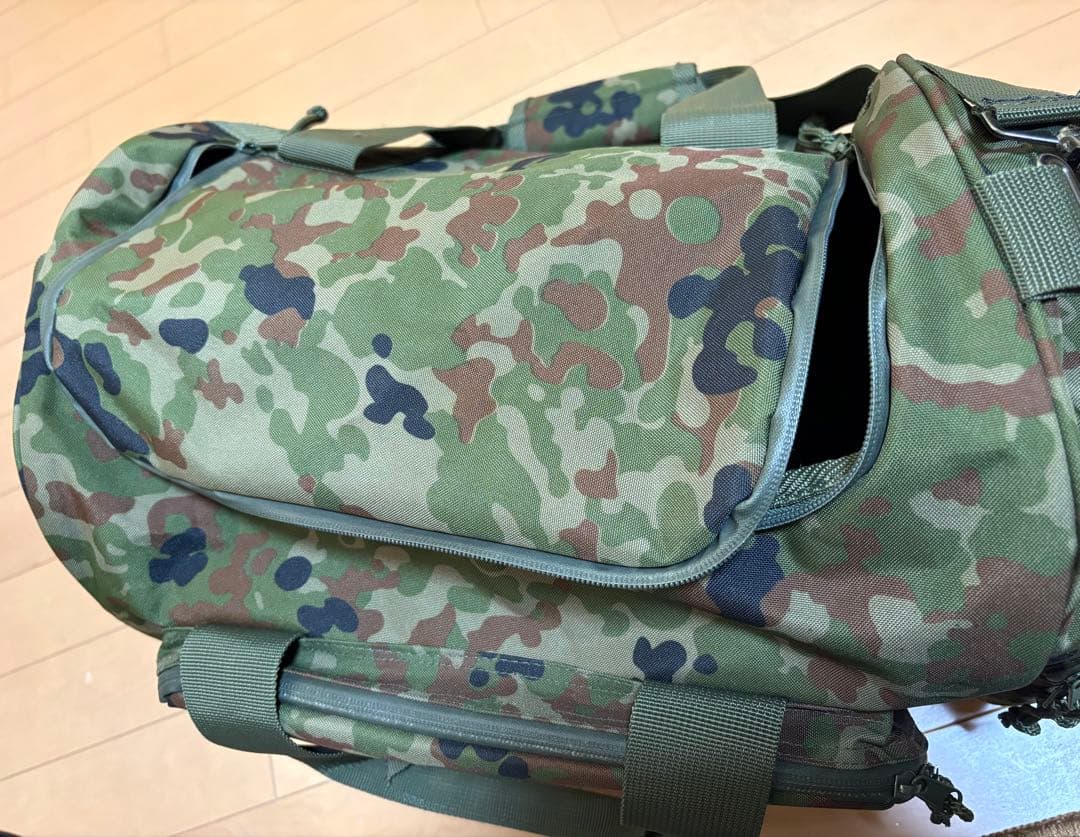 【ほぼ未使用】極上 陸自迷彩 バッグ2点セット 大型ボストン＆ショルダーポーチ