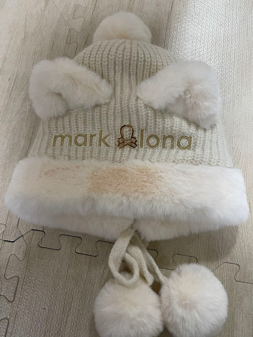 レディースウェア MARK&LONA Furry Cat Beanie