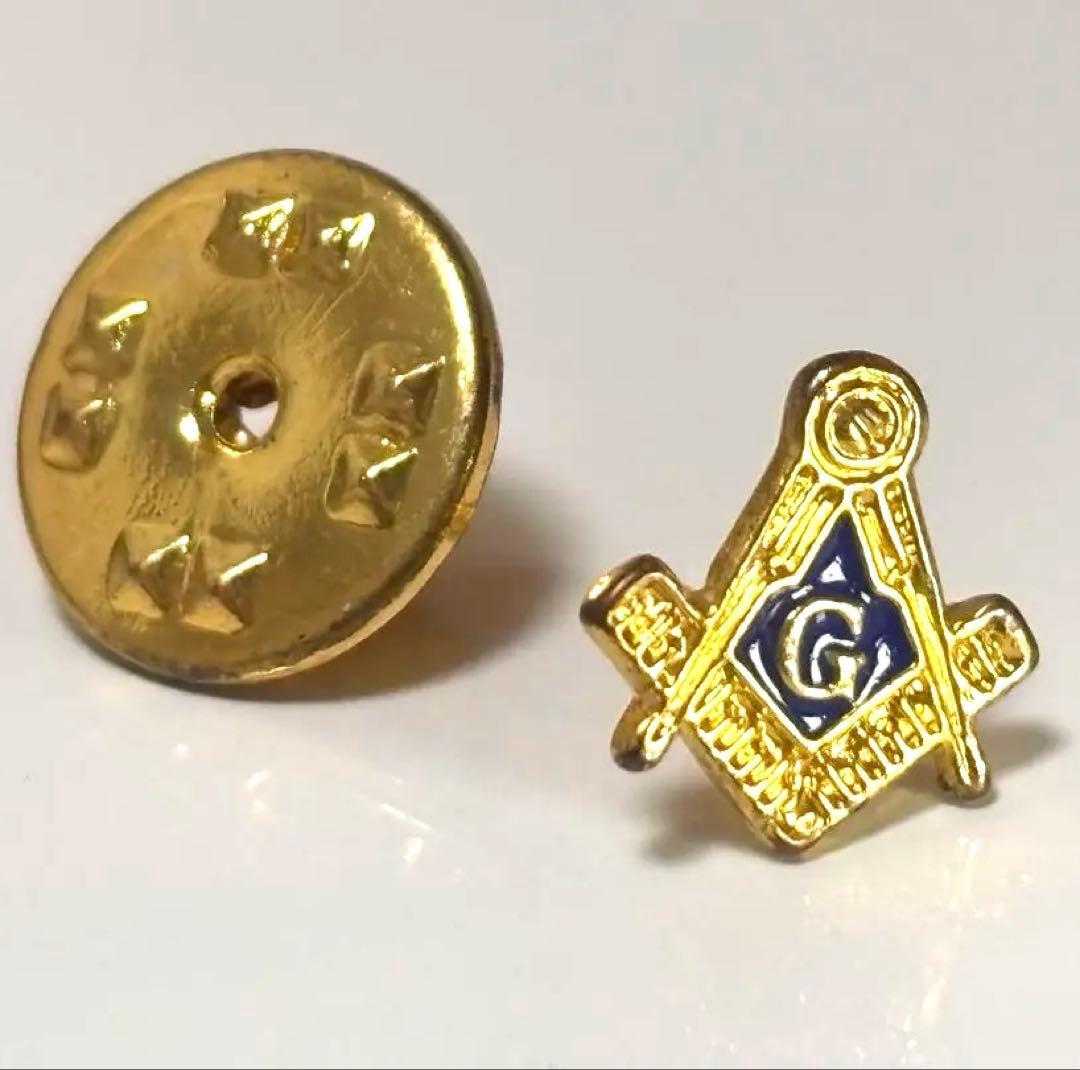 フリーメイソン 金色 バッジ