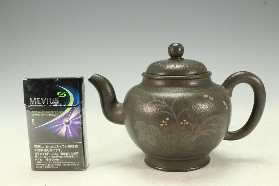 中国美術 煎茶壷 急須 在印 煎茶器(K-YC696)