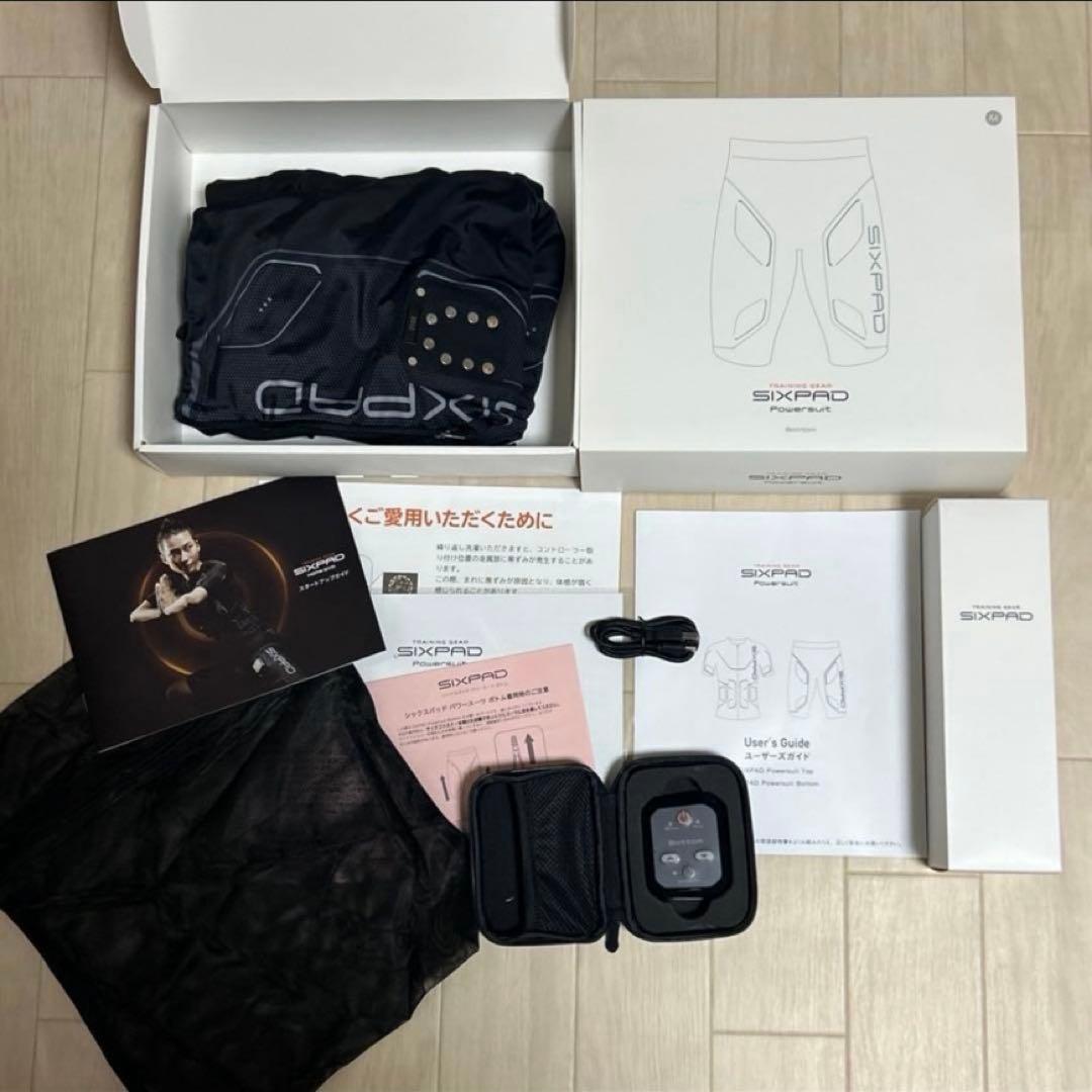 【正規品】SIXPAD パワースーツ 上下セット(上レディースM/下メンズM）