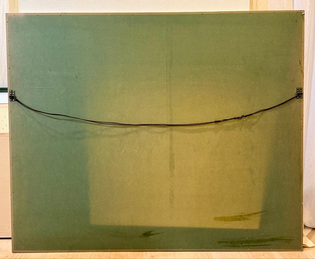 Leslie Sayour 「窓辺の花束」 額装 花 室内風景 版画 #265