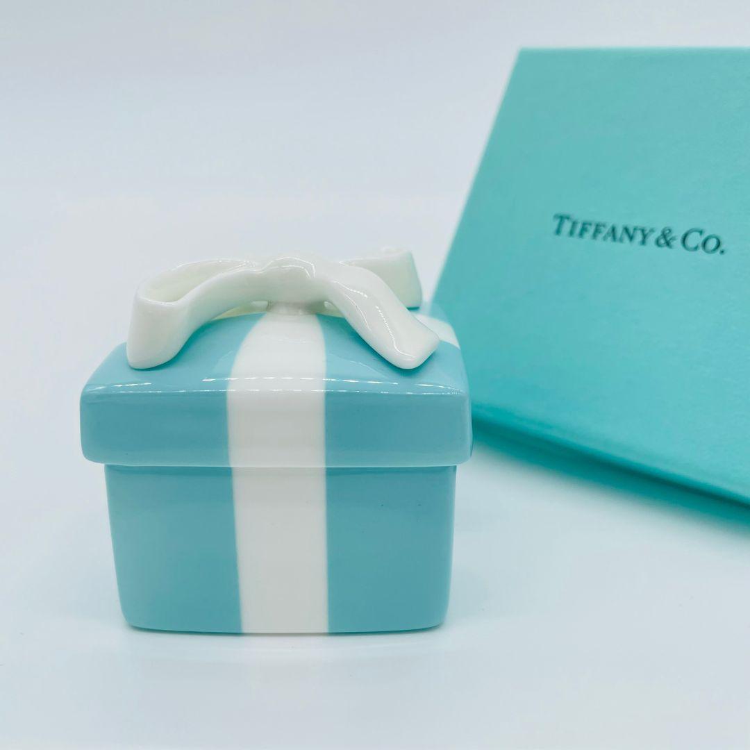 Tiffany ティファニー ブルーボックス 小物入れ ブルー 陶器