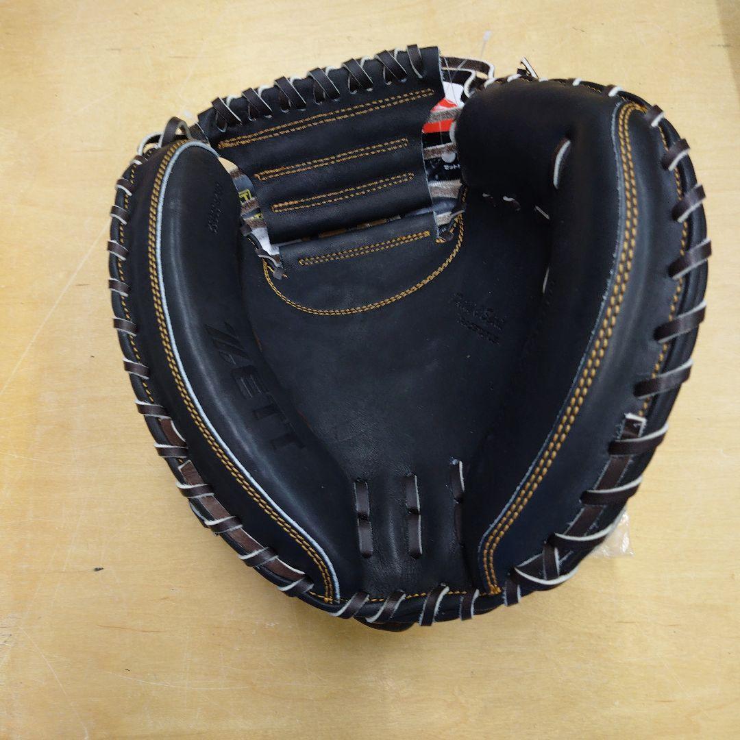 【未使用】定価￥31900 ZETTプロステ軟式捕手用ブラック✕ダークブラウン