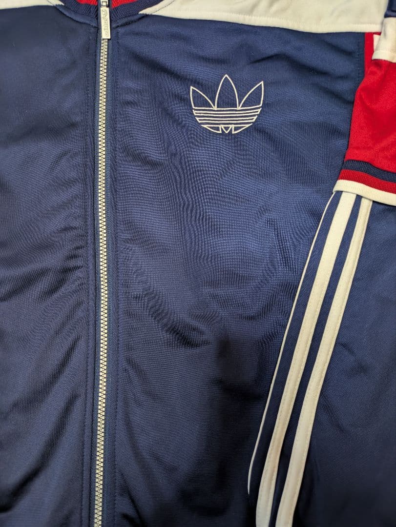 【美品】激レアadidas 90s フルジップジャージ万国旗タグ 3色　Y2K