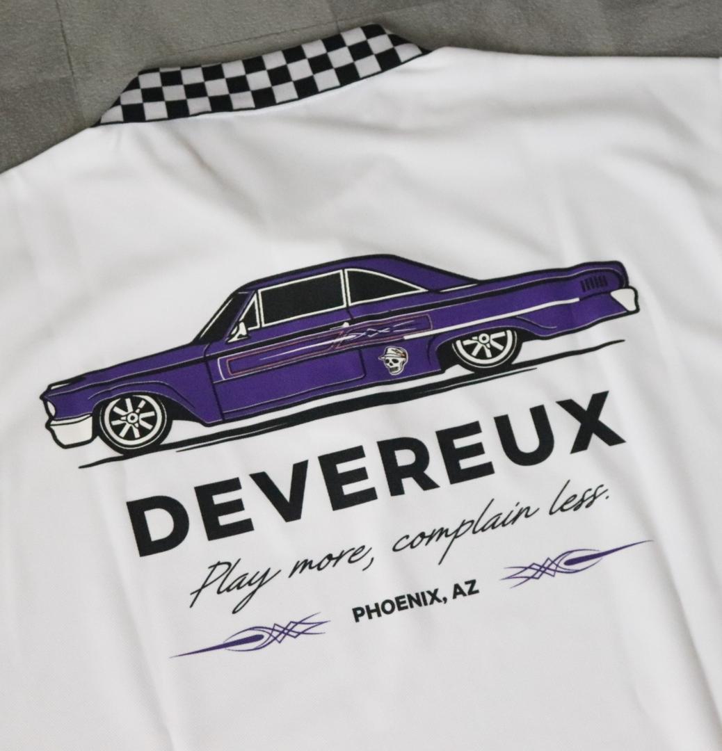 新品タグ付き【デヴァロー ゴルフ】半袖ポロシャツ 白 XL(オーバーサイズ)