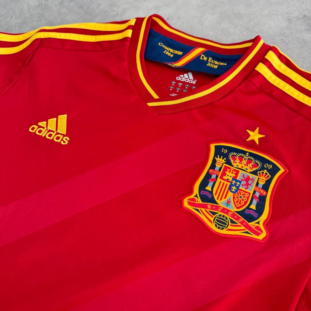 adidas アディダス スペイン代表ユニフォーム ゲームシャツ レッド XL