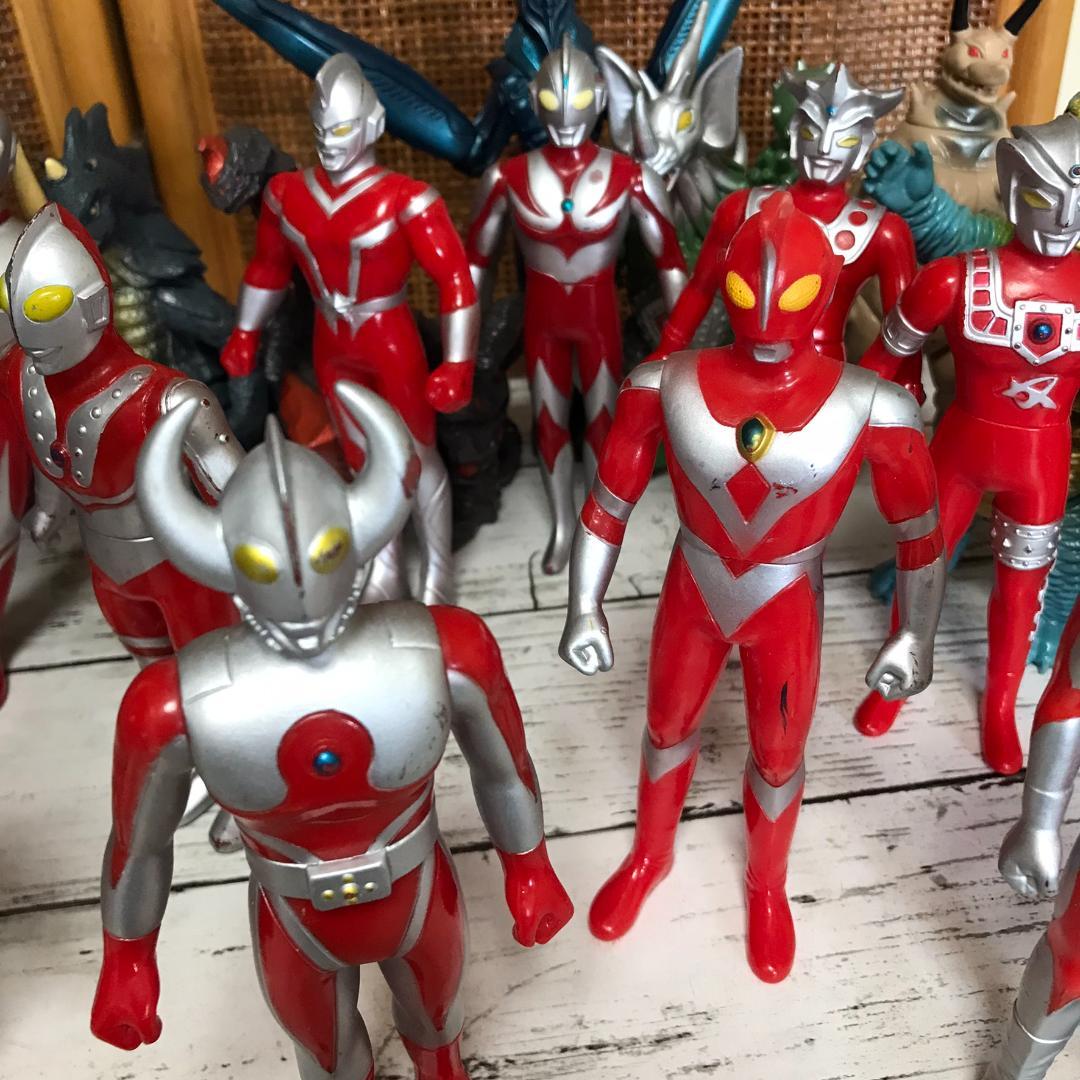 【日本製・1984年刻印多数】ウルトラマン 怪獣 ソフビ まとめ売り＋カード箱付