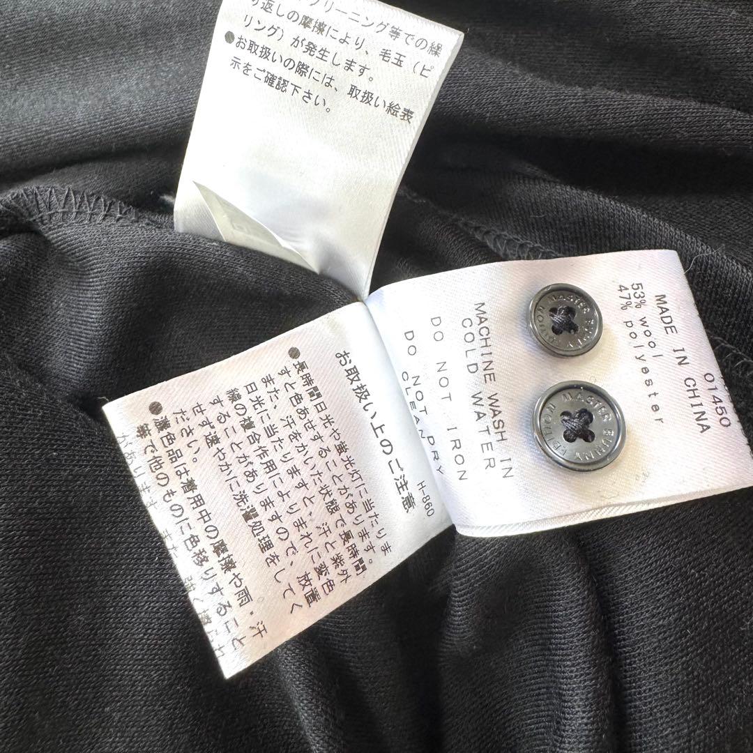 【極美品】マスターバニーエディション　長袖 ポロシャツ　ロゴ刺繍　2XL　黒