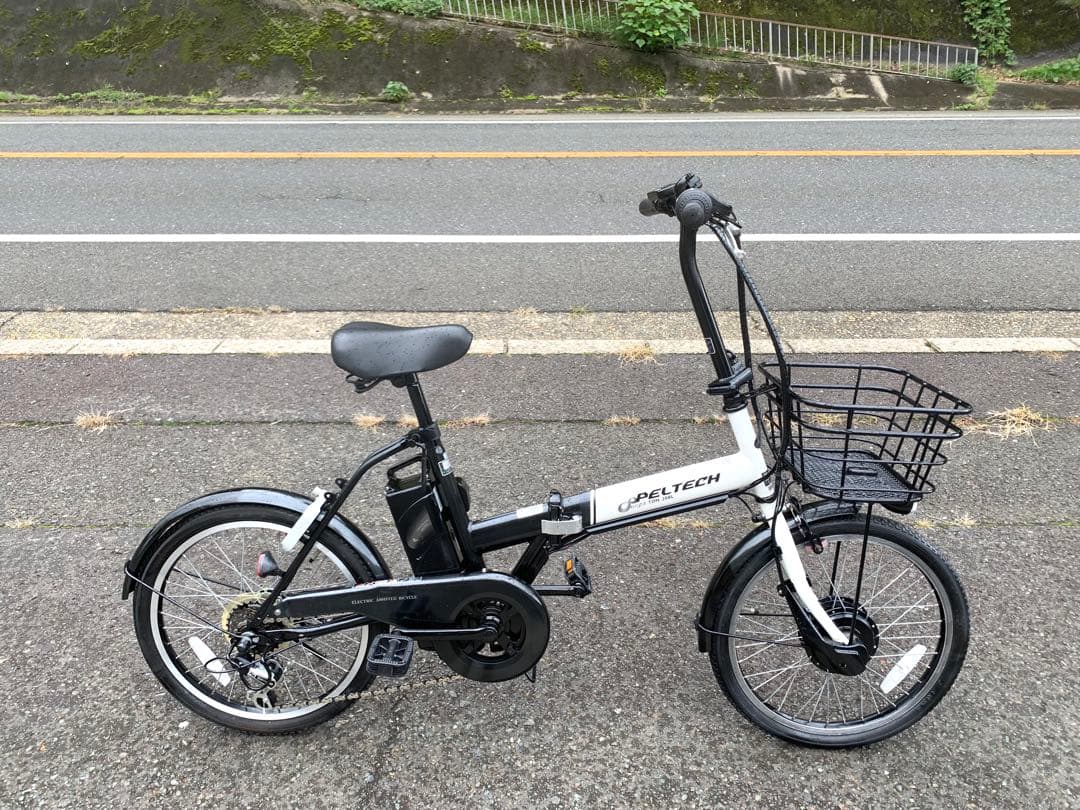 【動作確認済】送料無料 PELTECH 折り畳み電動アシスト自転車6速20インチ