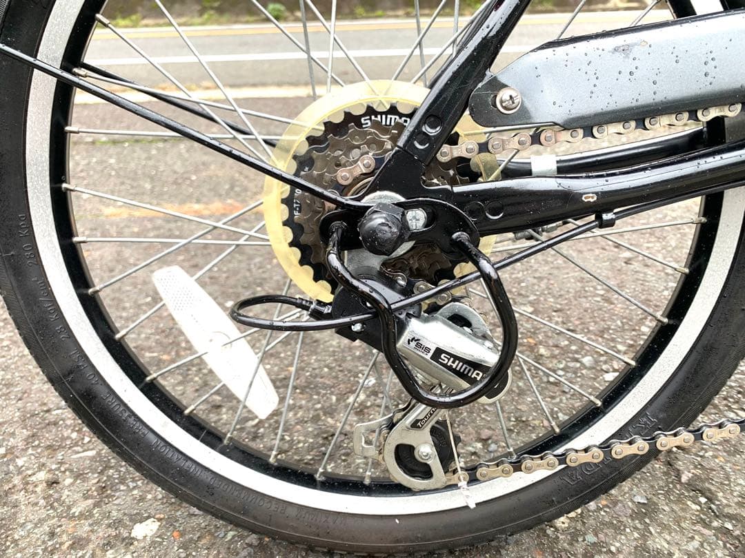 【動作確認済】送料無料 PELTECH 折り畳み電動アシスト自転車6速20インチ