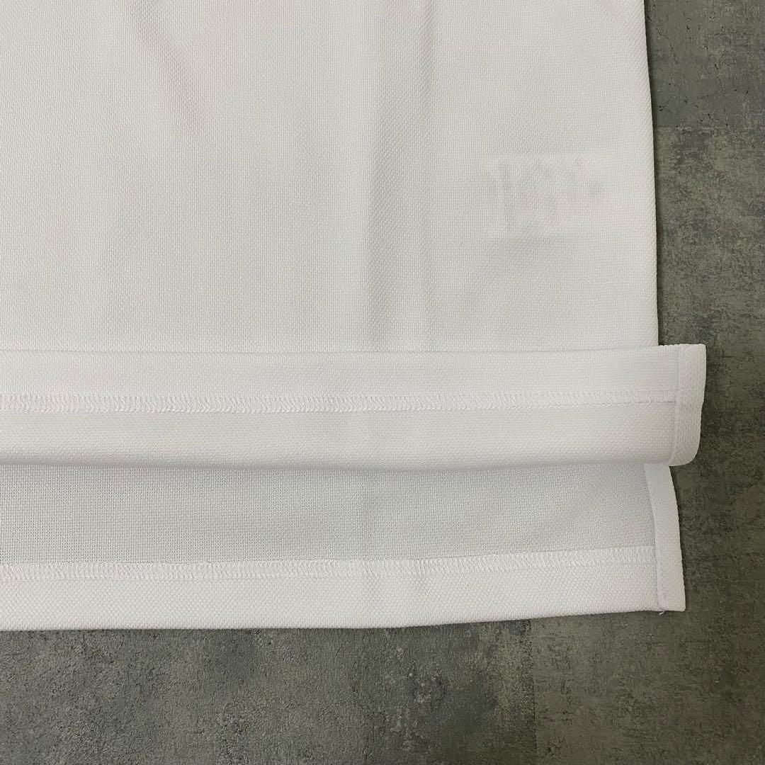 【新品】ジャックバニー 半袖ポロシャツ　英字　ホワイト　Lサイズ（5）