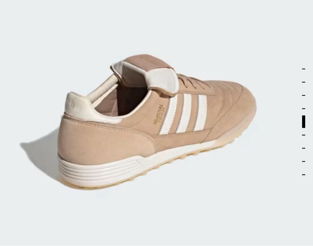 adidas ムンディアルチーム ベージュ スエード スニーカー 26.0cm