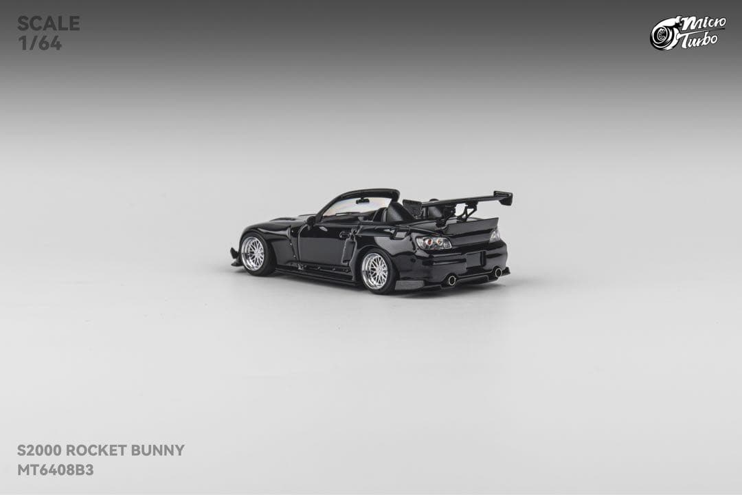 1/64 Micro Turbo ホンダ S2000 ロケバニ　メタブラック