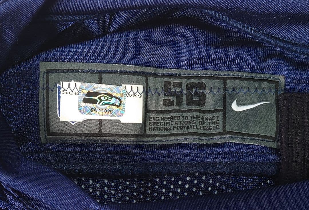 支給品 NFL シーホークス アル・ウッズ 練習用ユニフォーム【56】保証書付き