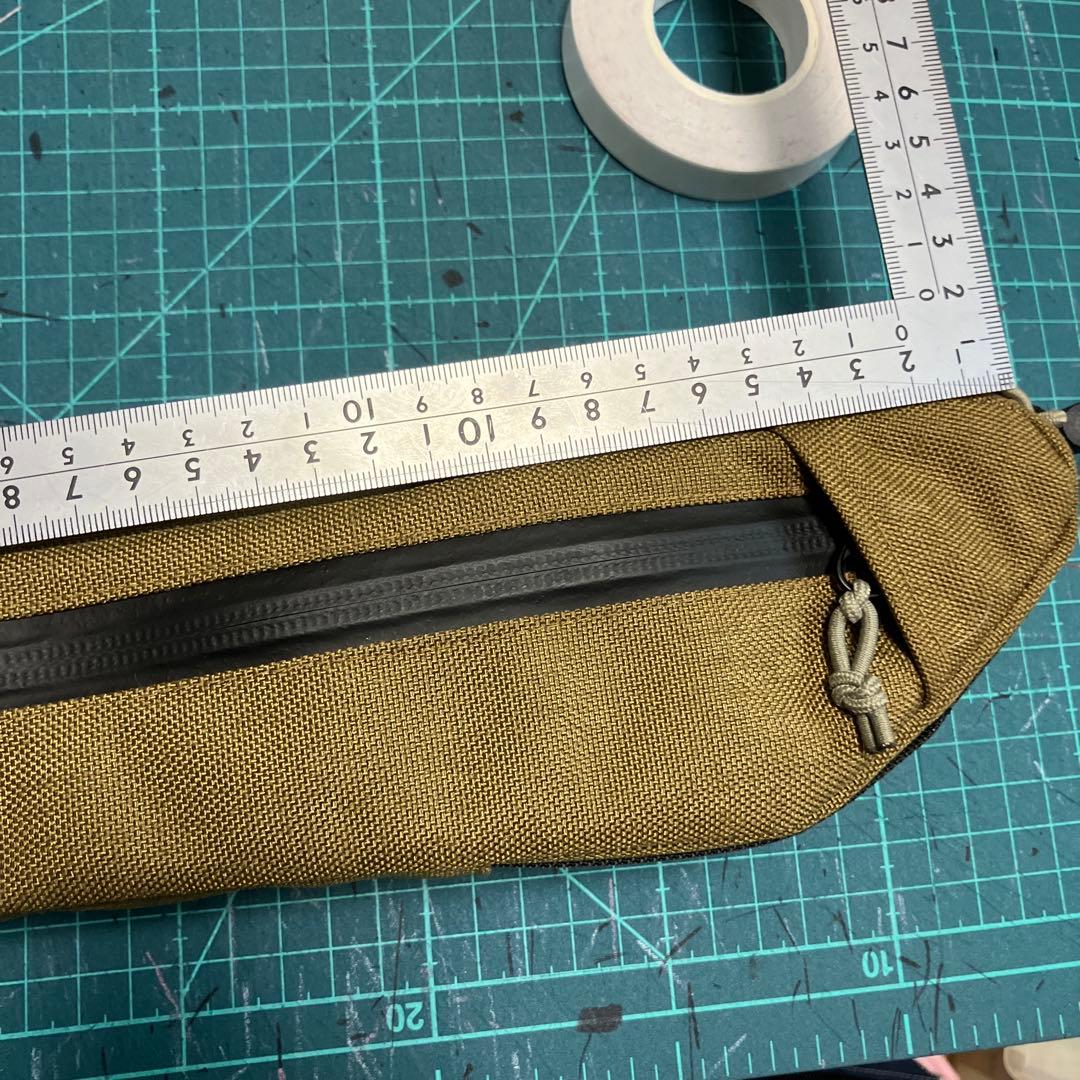 ハンドメイド　フレームバッグ　コーデュラ1000 コヨーテ 41cm