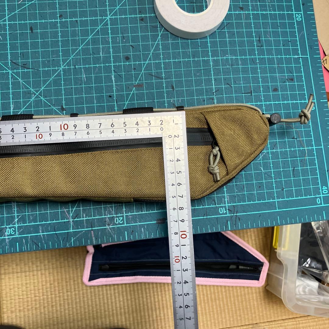 ハンドメイド　フレームバッグ　コーデュラ1000 コヨーテ 41cm