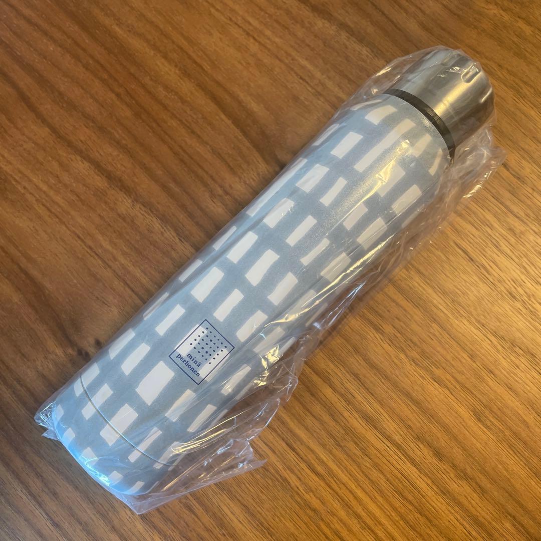 新品未使用 ミナペルホネン サーモマグ sora check