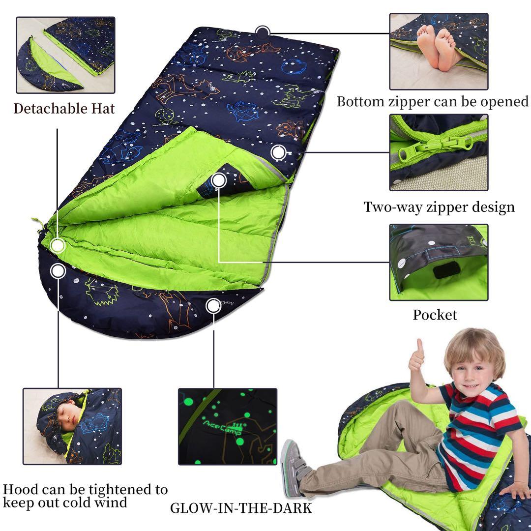 新品✨AceCamp 子供用寝袋