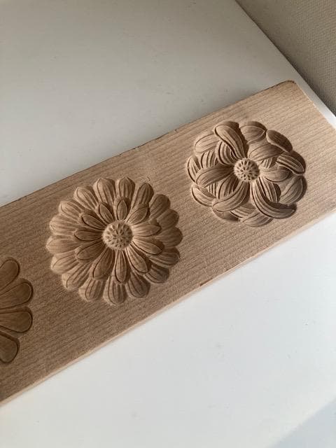 古道具　木型　干菓子　花　菊　3種