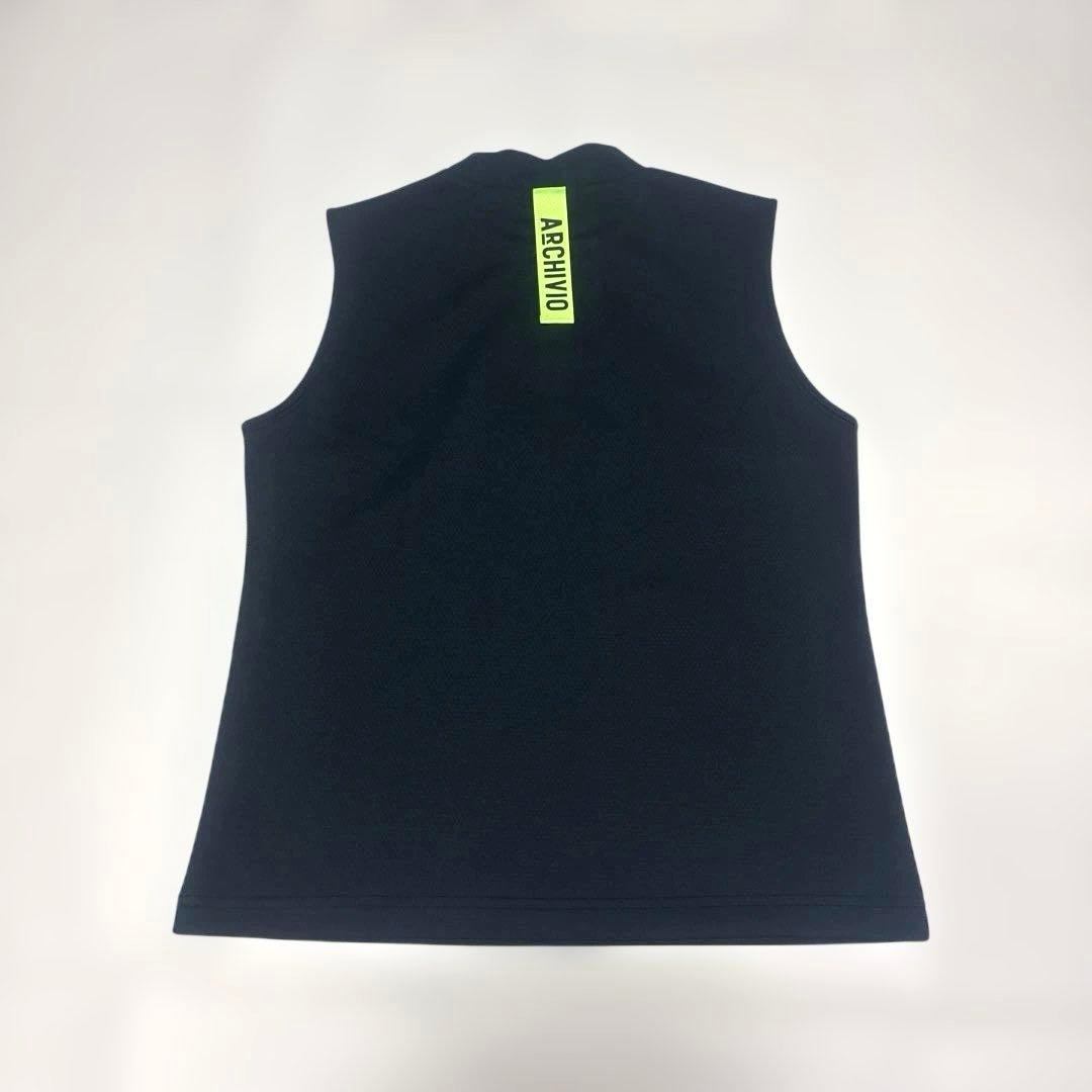 ARCHIVIO ノースリーブスポーツシャツ 黒