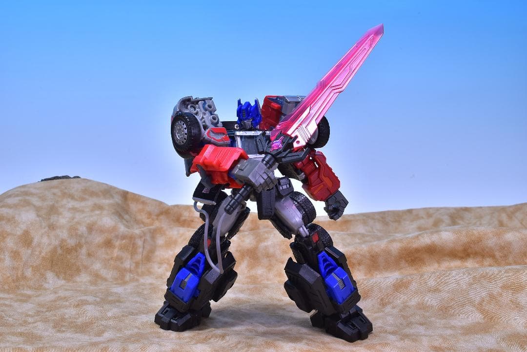 中古品 MAKETOYS バトルタンカー& レーザーオプティマスプライム