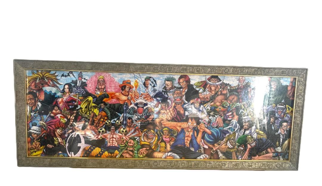 ワンピース ジグソーパズル 完成品 額装 約108㎝ 大型フレーム