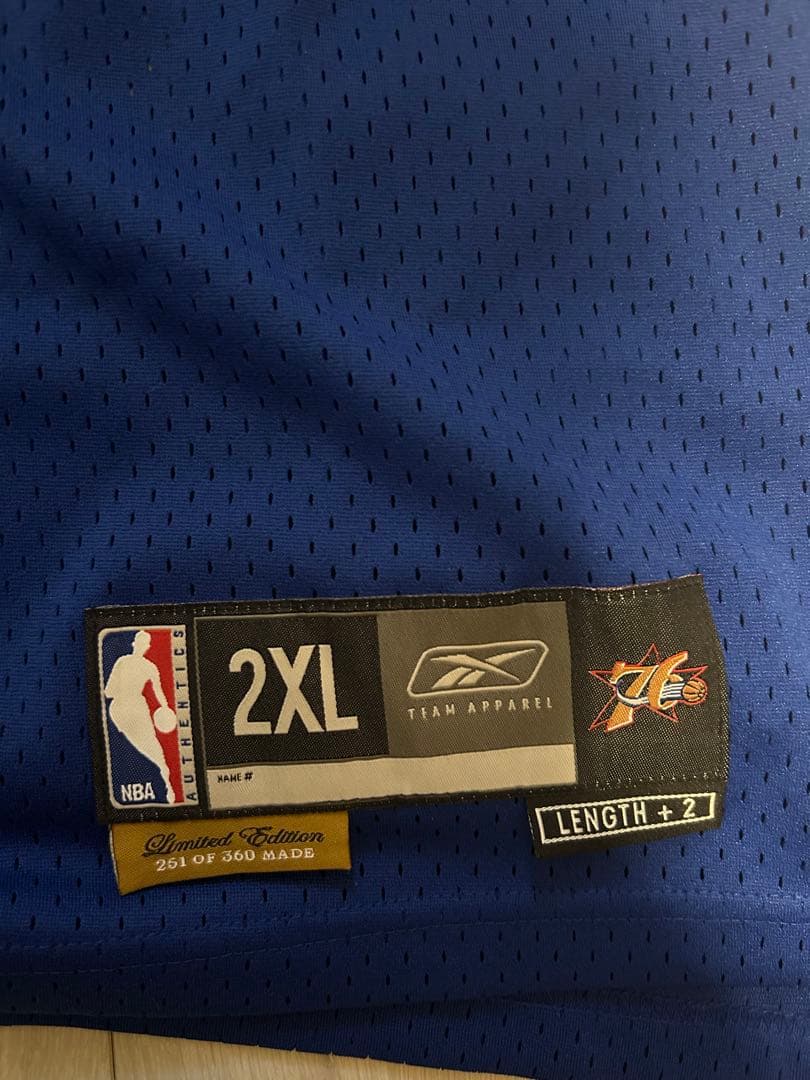 PHILA 3 IVerson アレン・アイバーソンユニフォーム 2XL