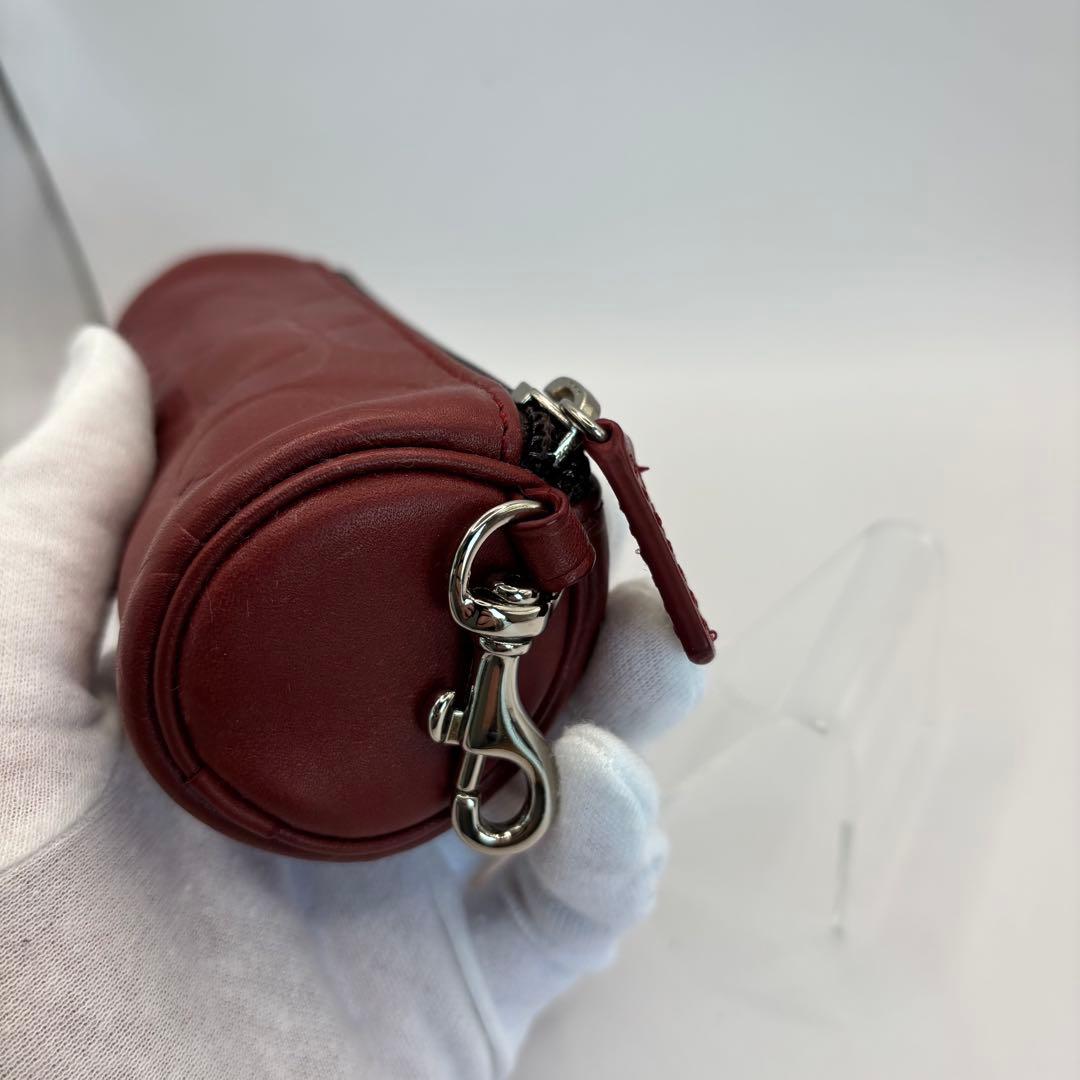 coach ゴルフボール ケース　ボルドー　ゴルフボール3個　ポーチ　コーチ