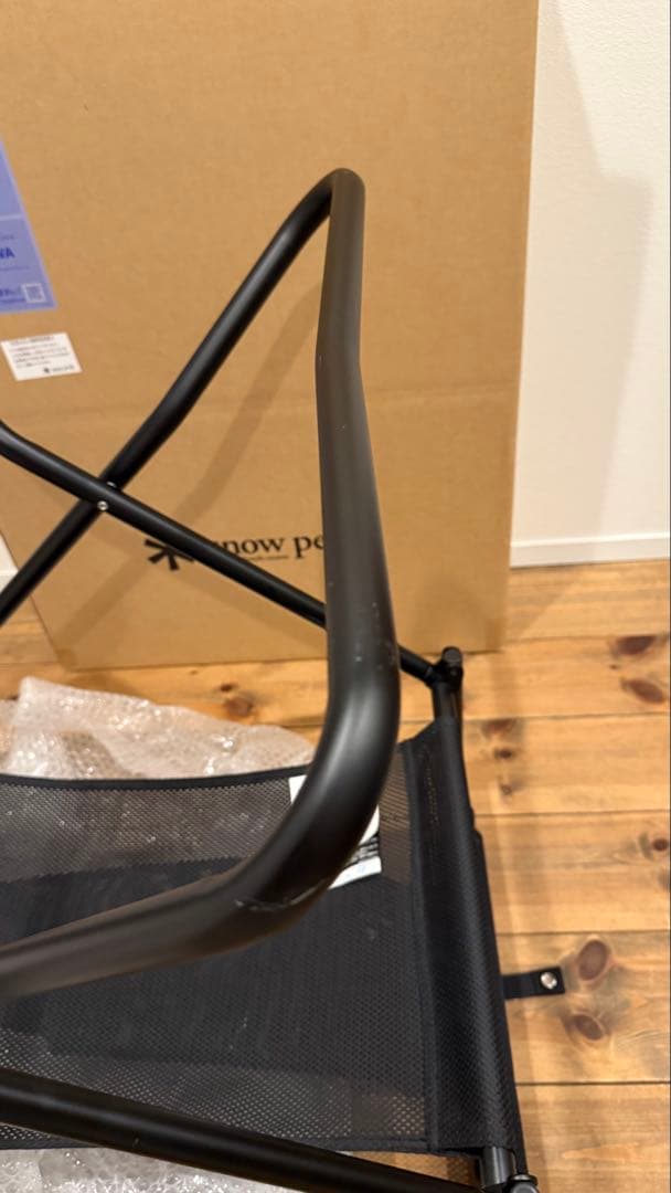 美品！　 peak FDチェア　ブラック　アウトドアチェア ブラック