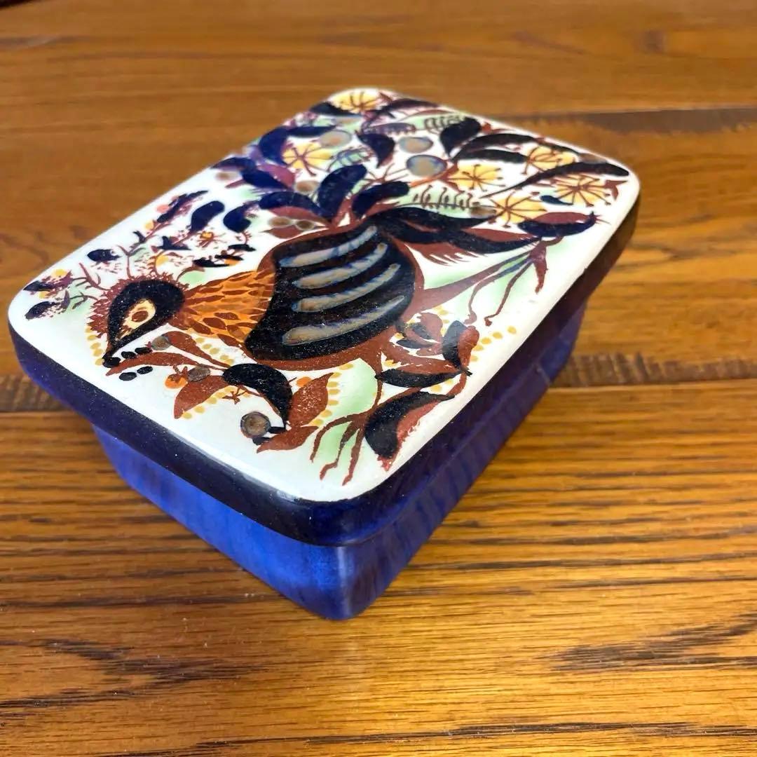 ロイヤルコペンハーゲン テネラ Tenera 孔雀　バター ケース