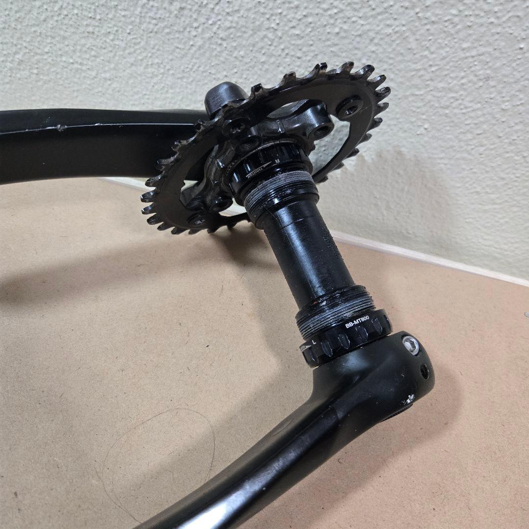 シマノ DEORE XT 175mmクランク+BB+楕円チェーンリング