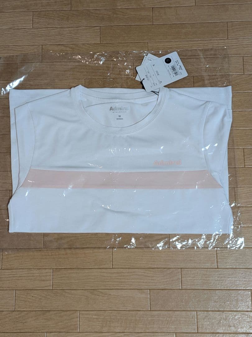新品　2026 アドミラルホワイトTシャツ（ピンクストライプ）