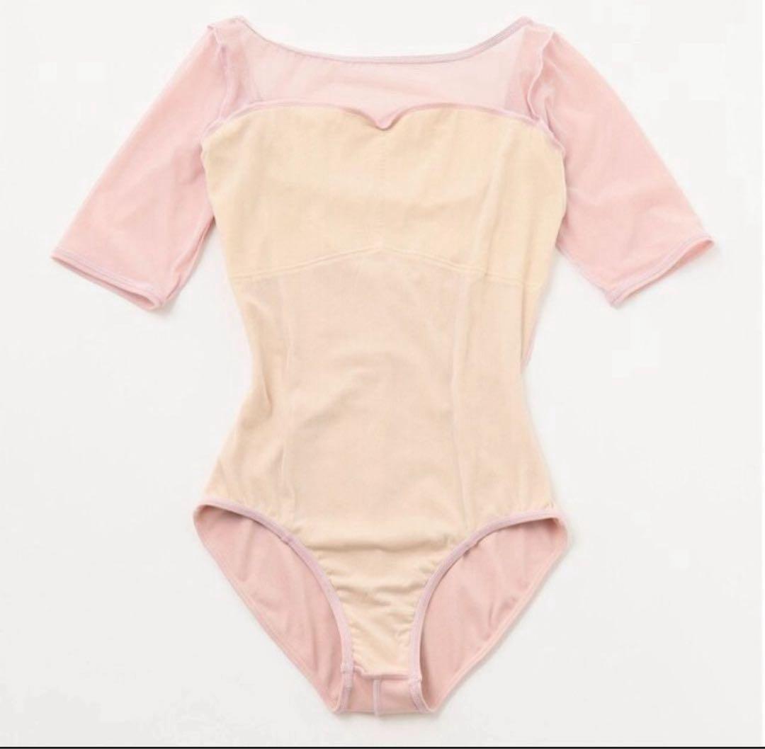 チャコット　五分袖レオタード★ヨーロピアンpink ★美品