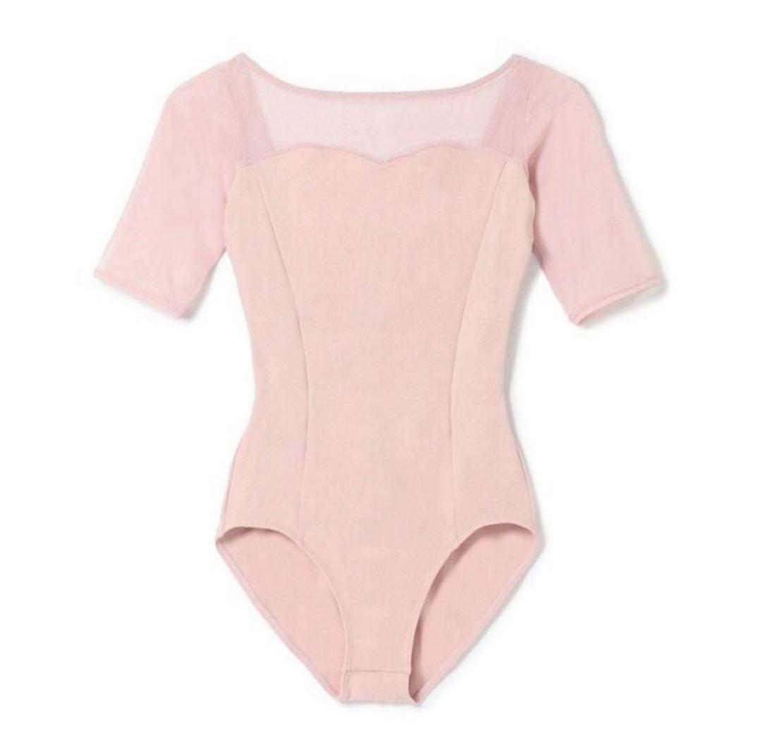 チャコット　五分袖レオタード★ヨーロピアンpink ★美品