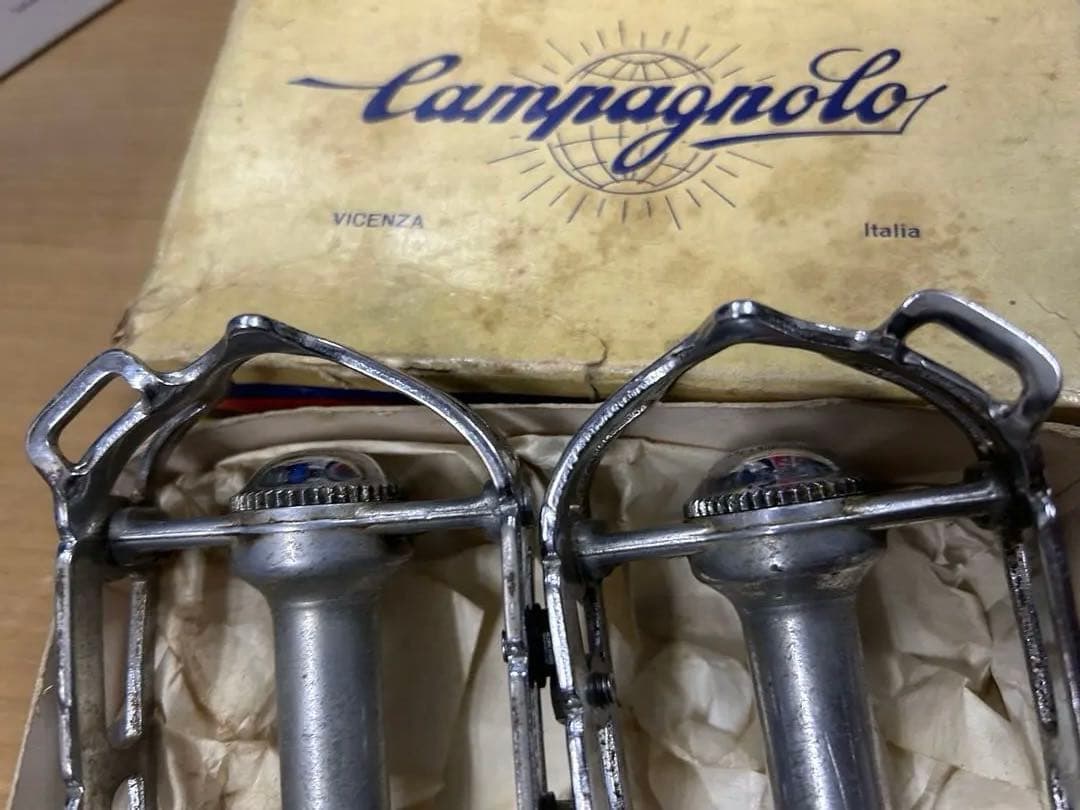 カンパニョーロCampagnolo鉄レコードペダル耳付希少