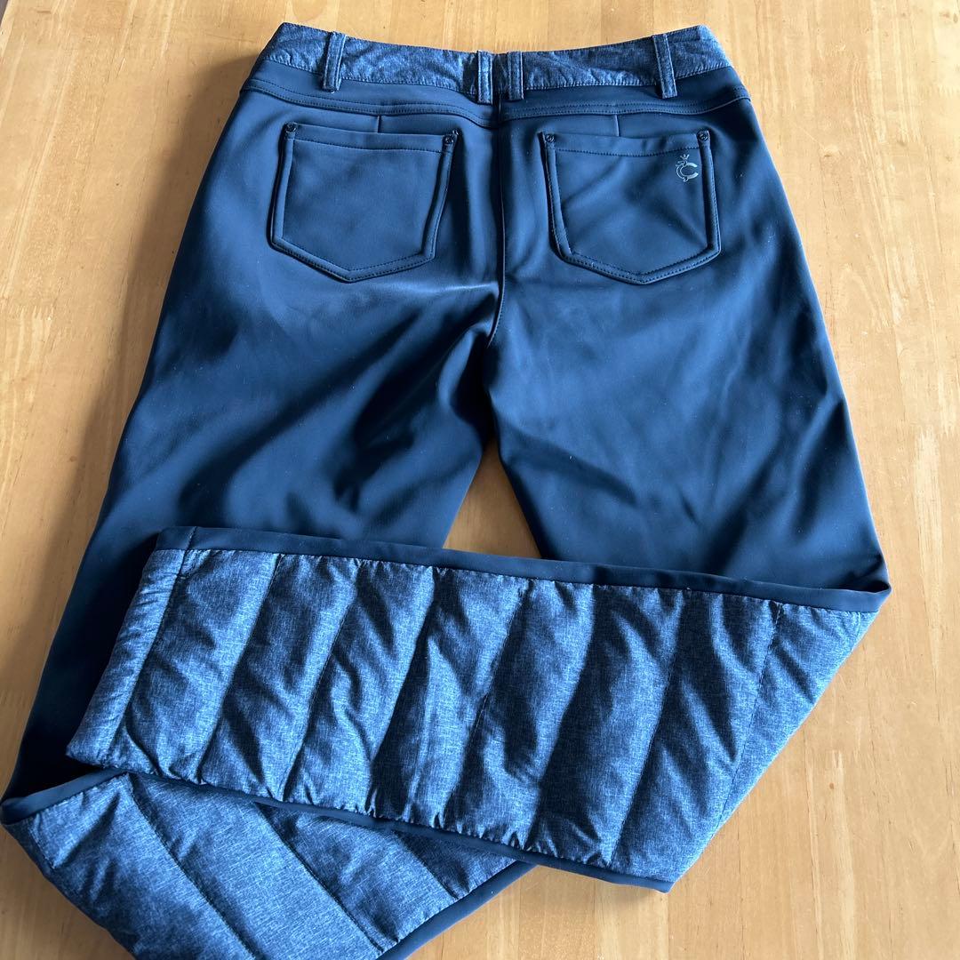 ゴルフ用ダークグレーキルティングパンツ