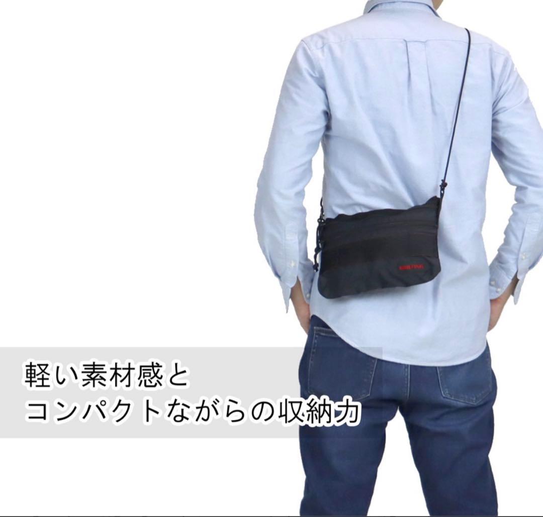 新品未使用　BRIEFING ブリーフィング サコッシュ ネイビー シルバー