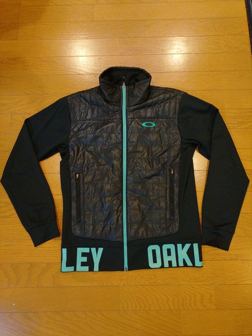 Oakley ブラック/ターコイズ ナイロンジャケットMサイズ