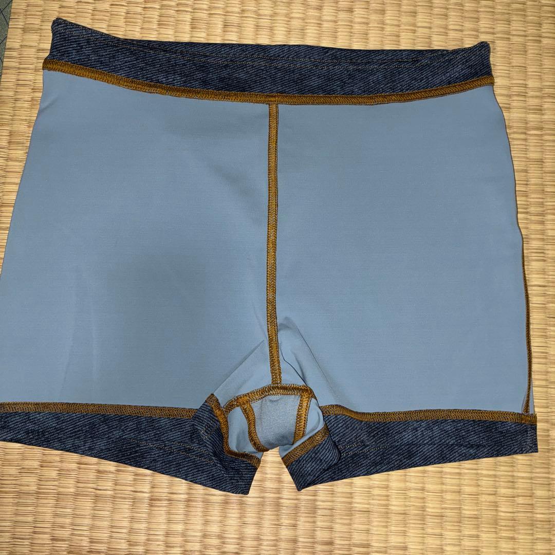 ヨガ・ピラティス Everlux Denim-PrintSHRShort3 12inch